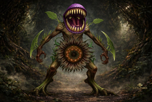 Mutant Carnivorous Plant Beast – Stylized Horror Creature
