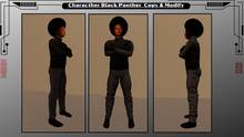 Character Black Panther Mesh - Copy & Modify