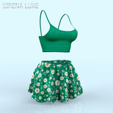 Green Floral Min Outfit LARAX
