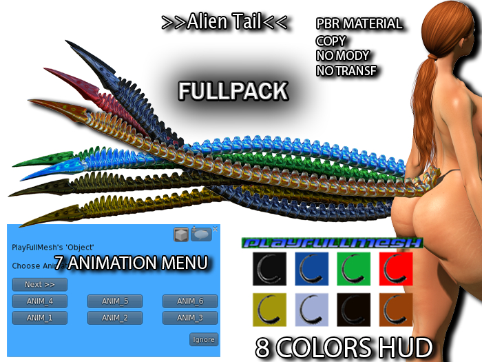 **Alien Tail (PACK)**PlayFullMesh