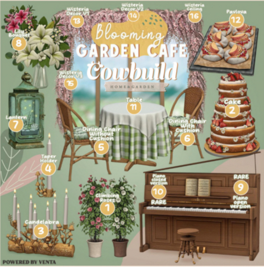 10. Cowbuild - Garden Cafe - Piano Closed // RARE