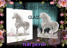 Bunny's Wall-Etched Glass Horse-full perm glass walls