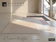 [ SQUARE ] - MAISON Rugs ( PBR ) ( 4 Rugs PACK )