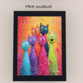 Cats with Attitude - Sunset Felines (single)