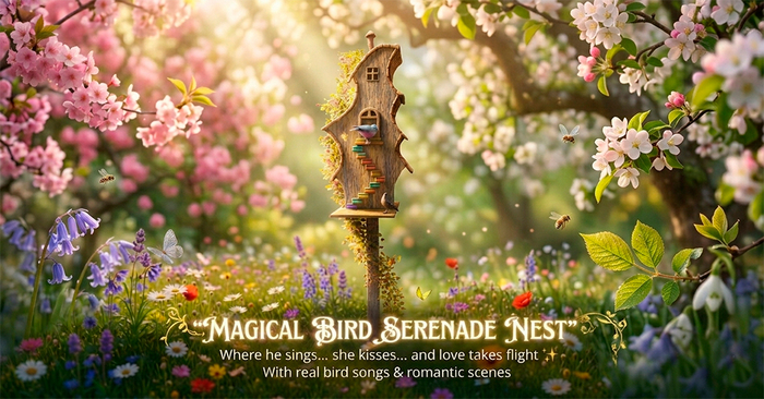 <Aphrodite> Spring birds house scripted with scene & sounds