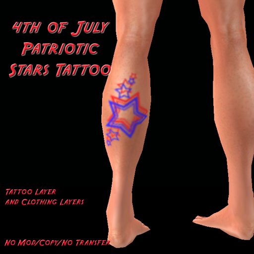 Stars Tattoo - Calf