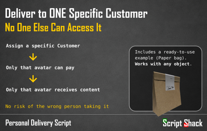 Personal Delivery Script
