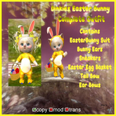 *JAS* Dinkies Easter Bunny Complete Outfit