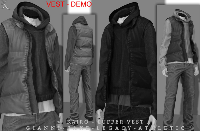 E.K - Kairo - Puffer Vest - DEMO {ADD - ME}