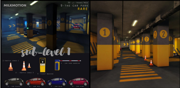 (Milk Motion) sub level 1 - the car park- RARE