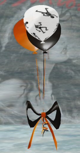 Sculpt Designer Halloween Party Balloons - Skeleton White Orange Black 