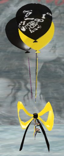 Sculpt Designer Halloween Party Balloons - Skeleton Black Yellow