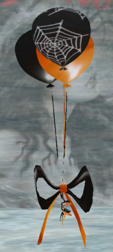 Sculpt Designer Halloween Party Balloons - Web Black Orange