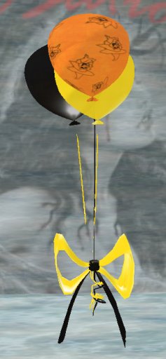 Sculpt Designer Halloween Party Balloons - Witch Orange Yellow Black