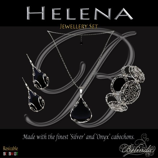 Helena - Onyx - Jewellery Set 