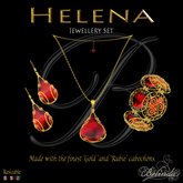 Helena - Red 'Rubie' Coral - Jewellery Set 