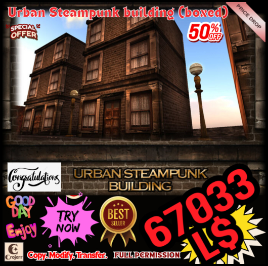 ++ Urban Steampunk building (boxed)