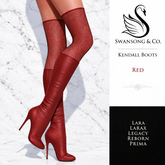 [S&C] Kendall Boots - Red • Lara • LaraX • Legacy • Prima • Reborn