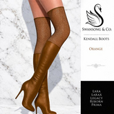 [S&C] Kendall Boots - Orange • Lara • LaraX • Legacy • Prima • Reborn