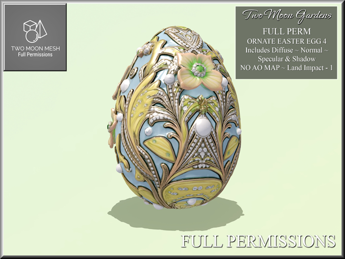 Full Perm Easter Egg Ornate 4