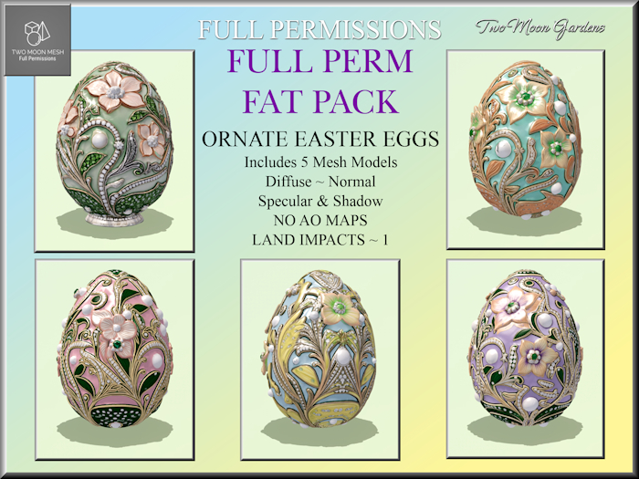 Full Perm Easter Egg Ornate Fat Pack