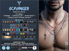 **RE** Scavanger Necklace - Fit Mesh - RLV - PBR - Gianni X, Jake, Meshbody, Kario