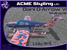 Acme Dani D-Arrow VI Paint Pot - USA 4th July
