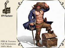  Pirate with Treasure Character Full Perm