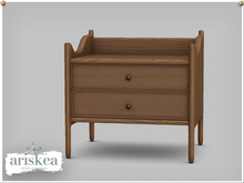 Ariskea[Rosewood] Bedside table