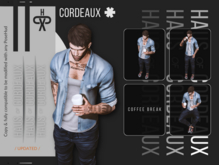 C O R D E A U X — The Vintage Serie [COFFEE BREAK] 3 Bento Poses + Cup
