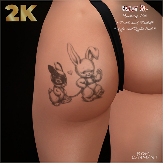 Holly Ink - Bunny Pet BOM tattoo