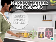Sprout. Monkey Teething Set (Decor Version)