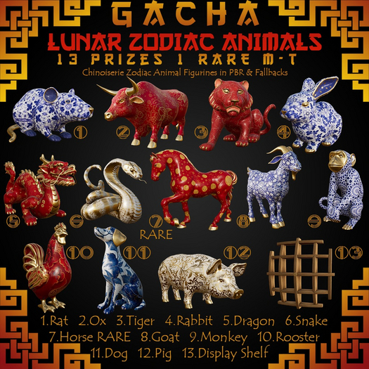 13. Display Shelf - Lunar Zodiac Animal