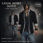 Klam Design - Casual Jacket White Shirt PROMO WEEK DISCOUNT