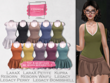 [COSMOS] Ranya Top & Skirt / 10 Colors Fatpack