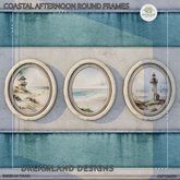 DD Coastal Afternoon Round Frames