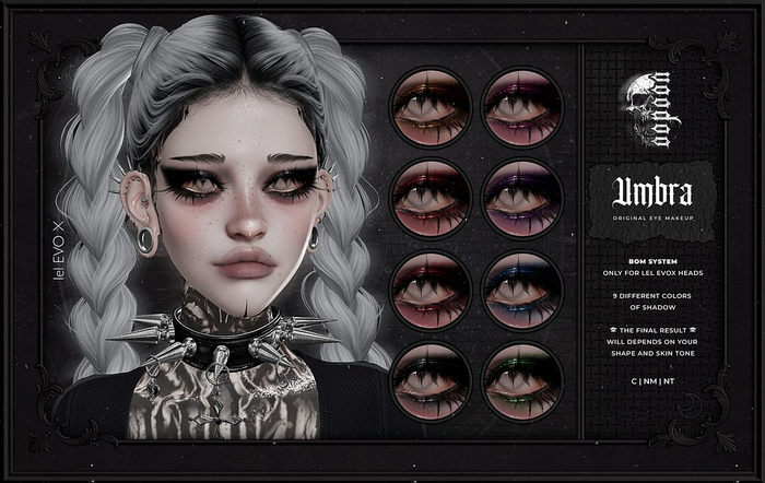voodoo. Umbra Eye Makeup - lel EVOX