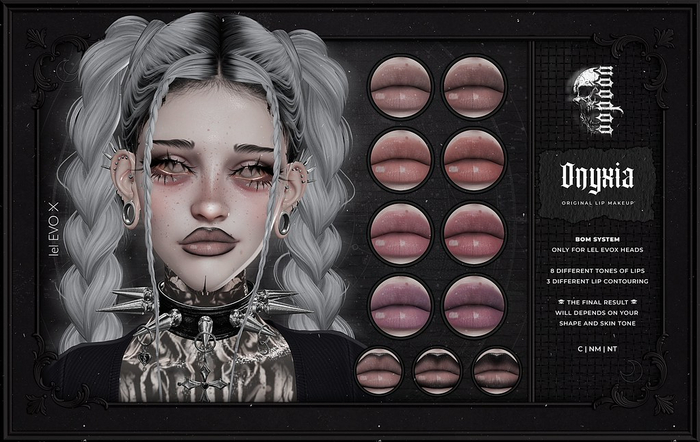 voodoo. Onyxia Lip Makeup - lel EVOX