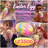 Easter Egg with Eating Animation – Copy/Trans - Interactive Easter Decor & Wearable Treat – Full Permission SL Item