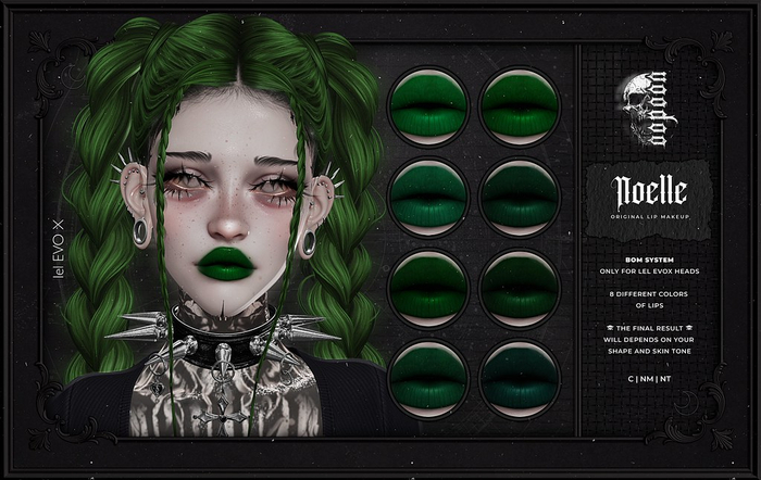 voodoo. Noelle Lip Makeup - lel EVOX