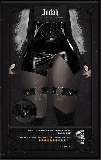 voodoo. Judah Garters // 2 Sizes