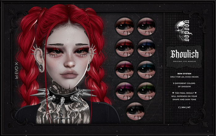 voodoo. Ghoulish Eye Makeup - lel EVOX BOM