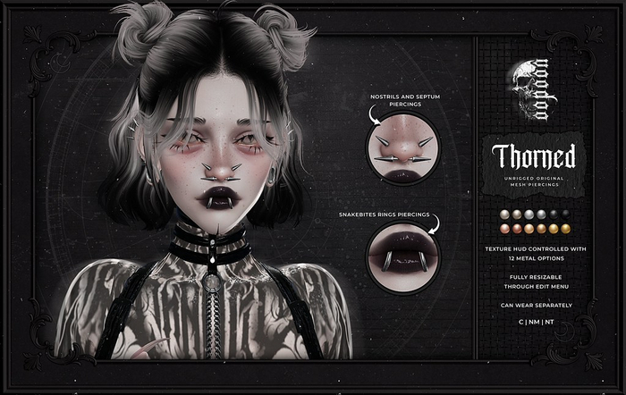 voodoo. Thorned Piercings Fatpack