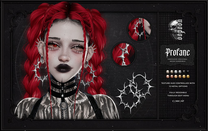 voodoo. Profane Earrings Fatpack