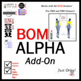 BOM Add-on Alpha SHRUGGIE ARMS-QTR TO BACK-HIGH U200001A-2A