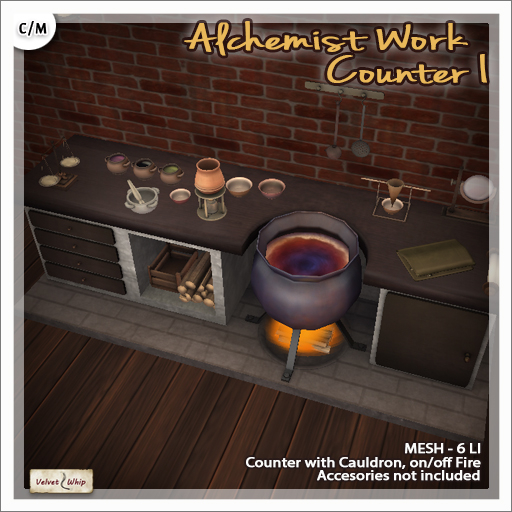 [V/W] Alchemist Work Counter I - Medieval Fantasy / Renaissance 