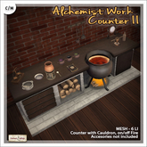 [V/W] Alchemist Work Counter II - Medieval Fantasy / Renaissance working area for ancient chemists or sorcerers