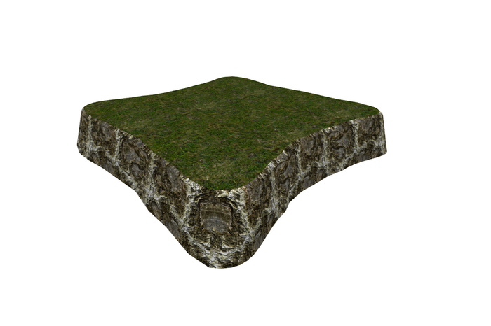 Rock & Grass Platform 7 - Copy & Mod