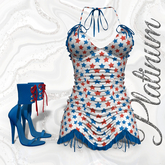 4th of July Rippled OUTFIT Reborn