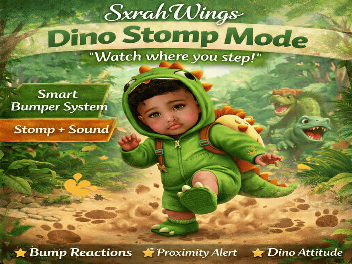 SxrahWings – Dino Stomp Toddler Bumper 